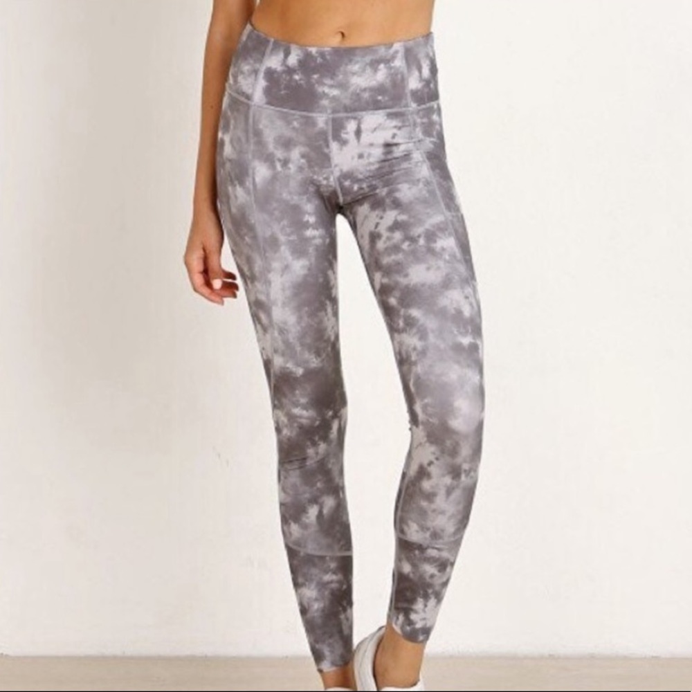 Varley Bedford Grey Tie Dye High Rise Leggings - M